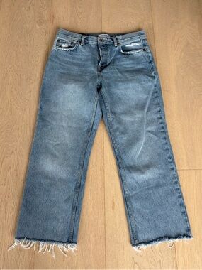 RE/DONE Easy Straight Crop Jeans